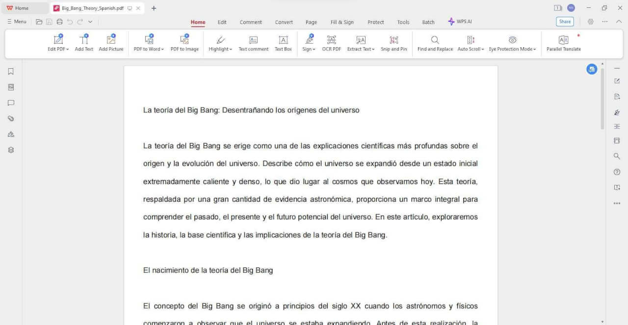ChatGPT translation result