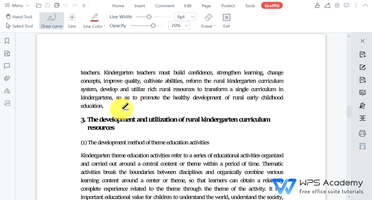 How to draw on a PDF WPS Office Academy