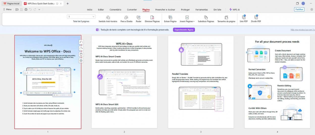 Organizando seu PDF no WPS Office