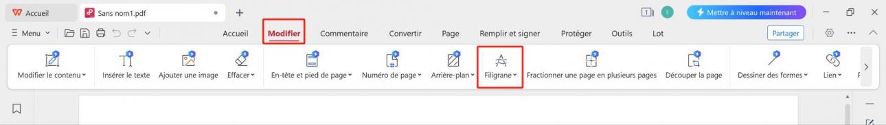  Modifier le PDF avec WPS PDF