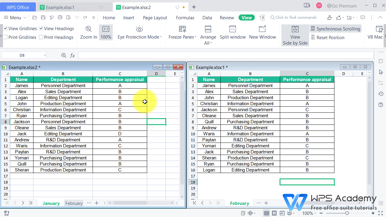 Compare two sheets for differences in WPS Office Excel WPS Office Academy