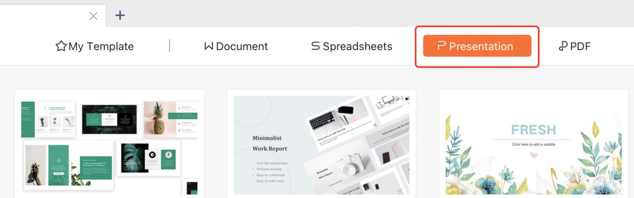 open wps presentation