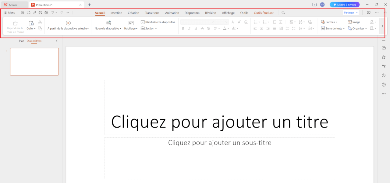 Présentation dans WPS AI