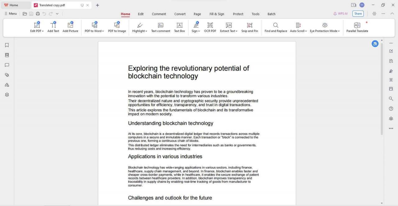 Versi Terjemahan WPS PDF