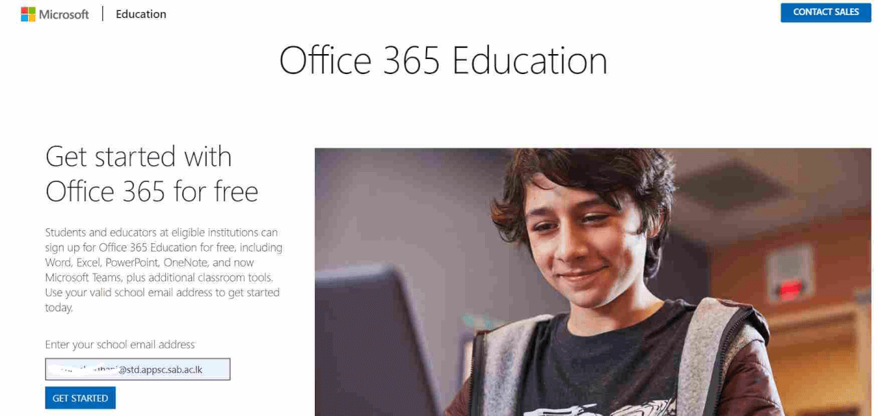 使用學校電子郵件註冊 Microsoft 365 教育