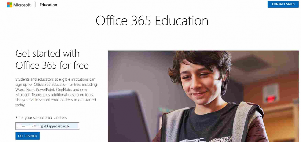  التسجيل في Microsoft 365 للتعليم باستخدام البريد الإلكتروني المدرسي