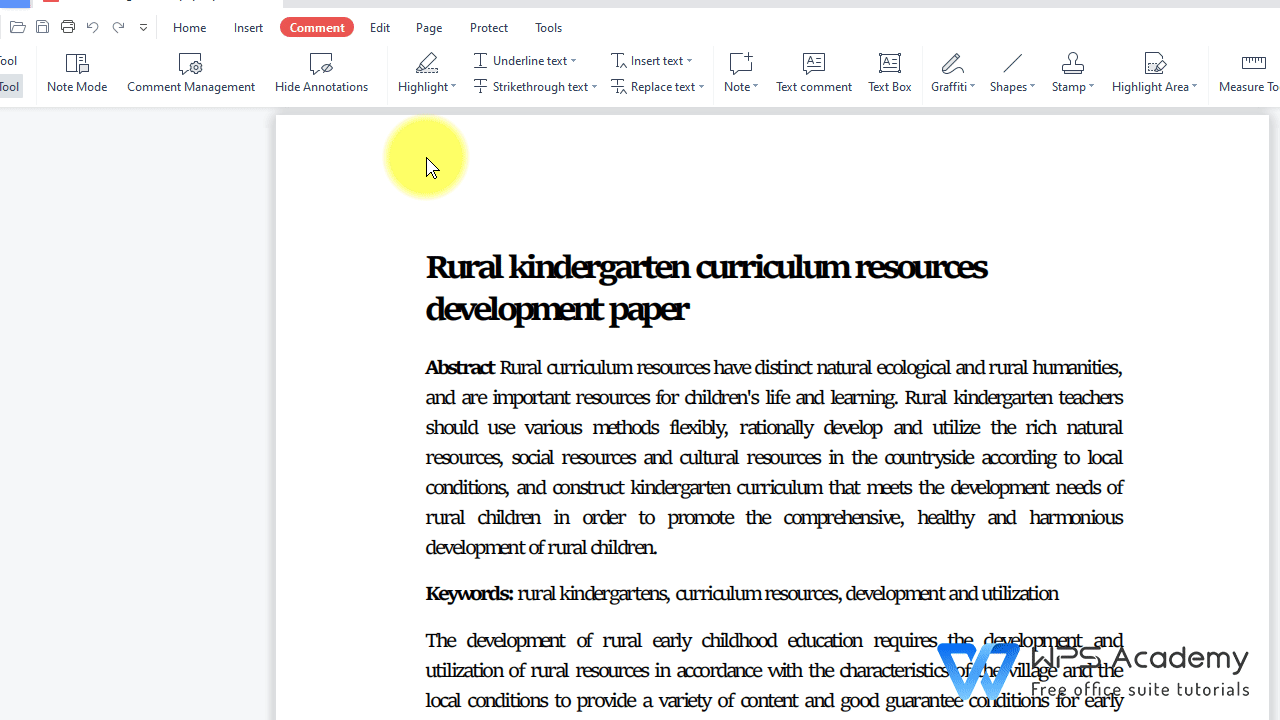 A Example Of Insert Text In