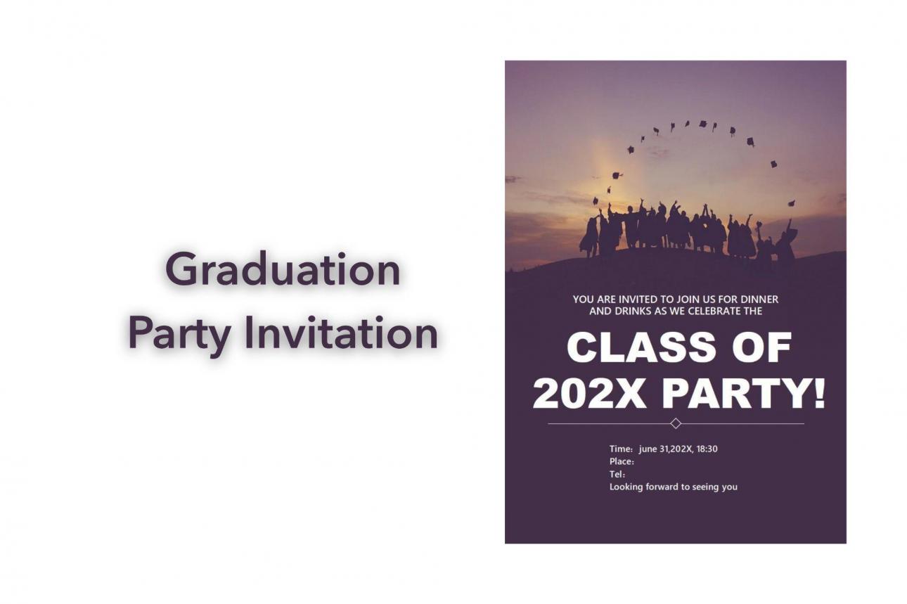 Graduation Party Invitation Template