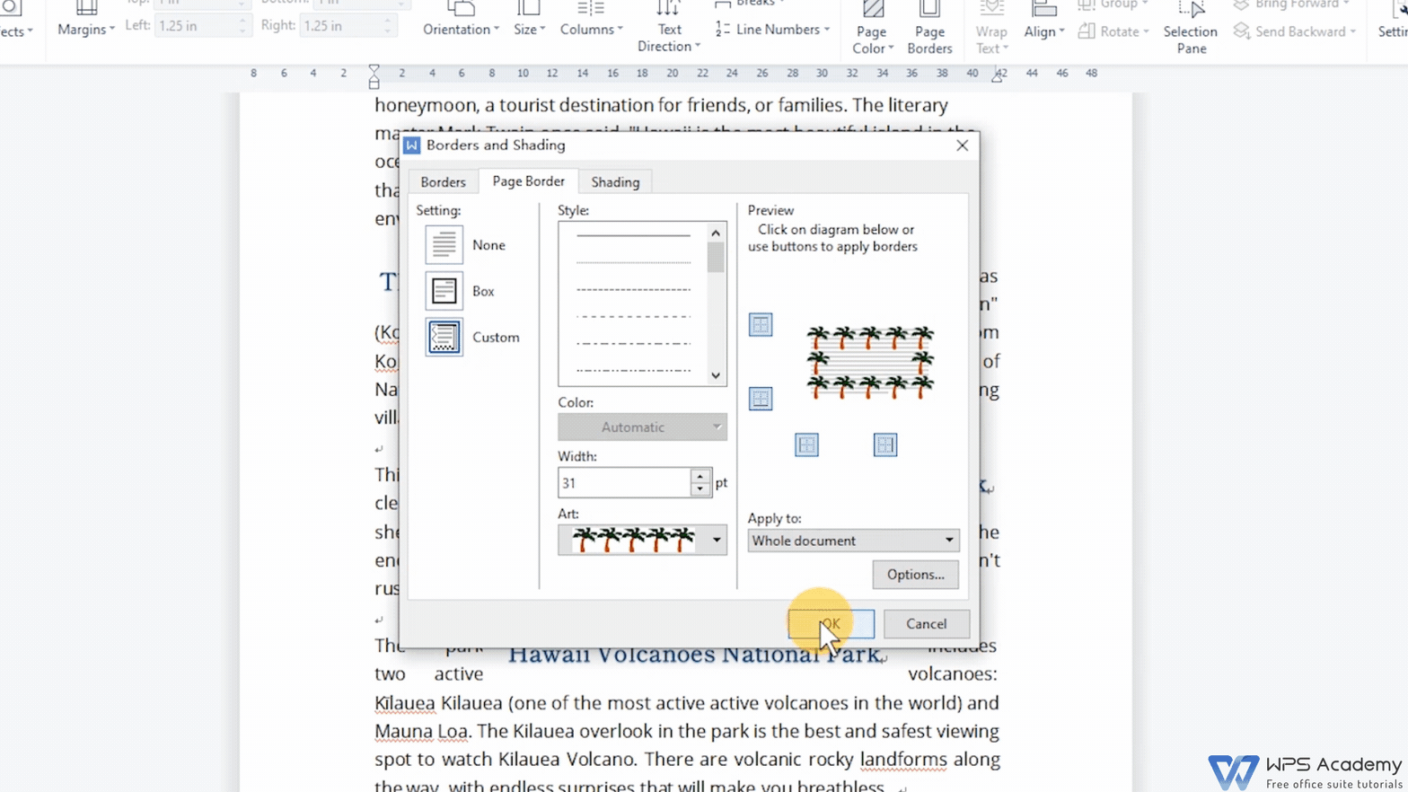 How to set page borders in WPS Writer | WPS Office Academy