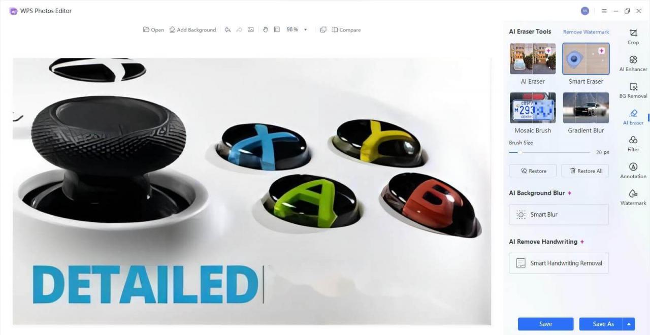 previzualizați imaginea înainte de finalizare