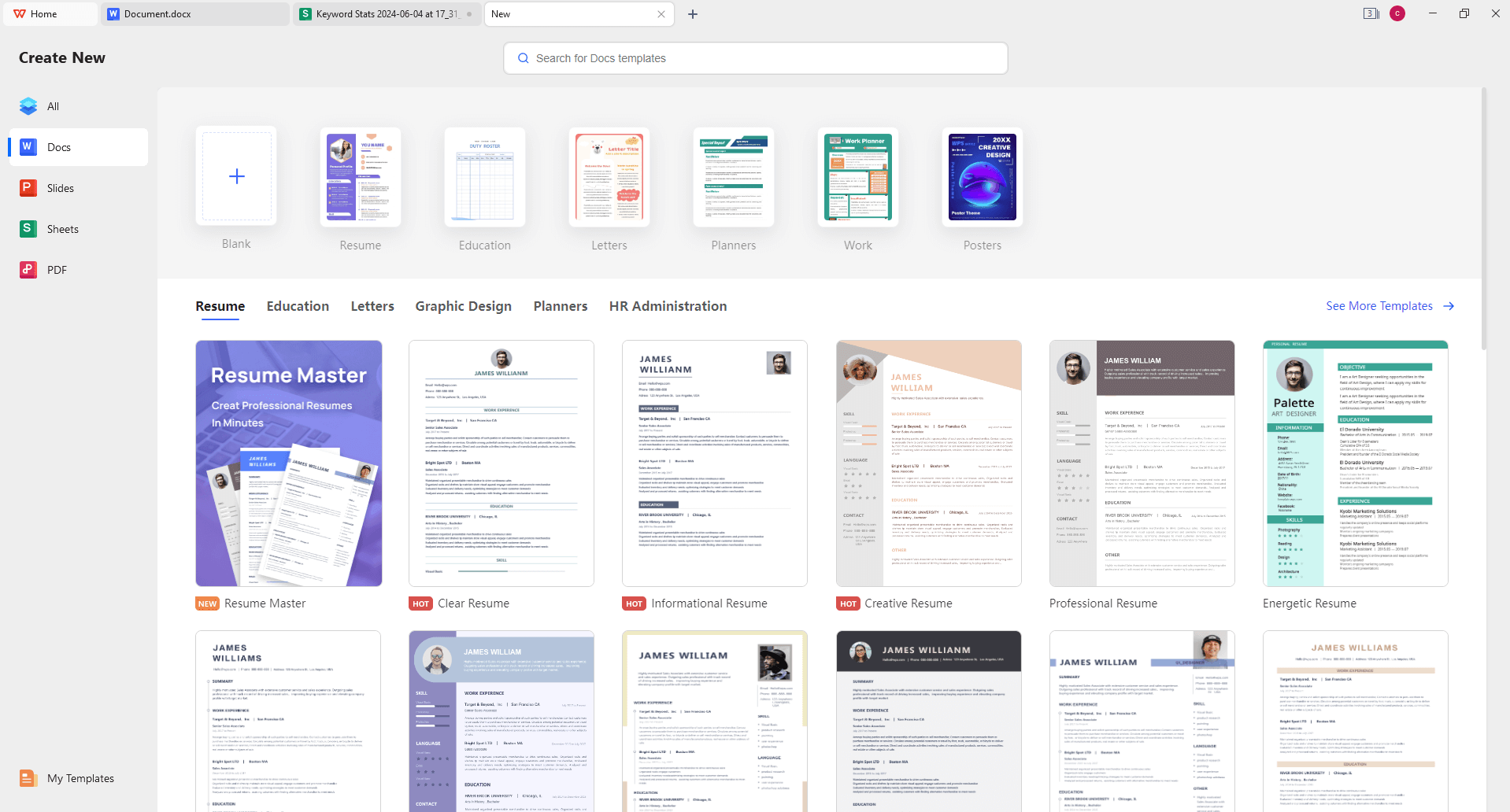 Vista general de WPS Office Writer Free