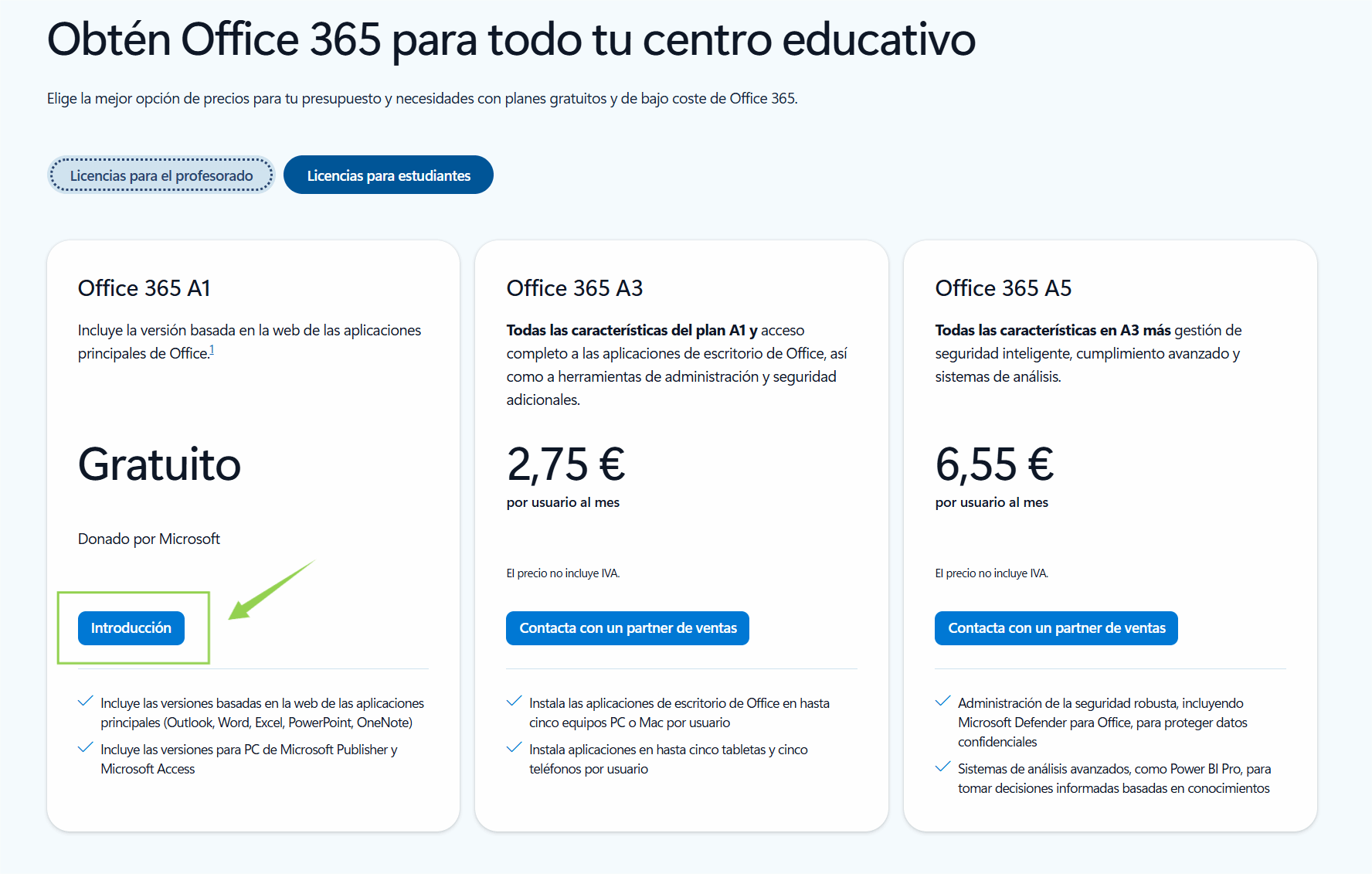 licencia de Office 365 A1 para estudiantes.png
