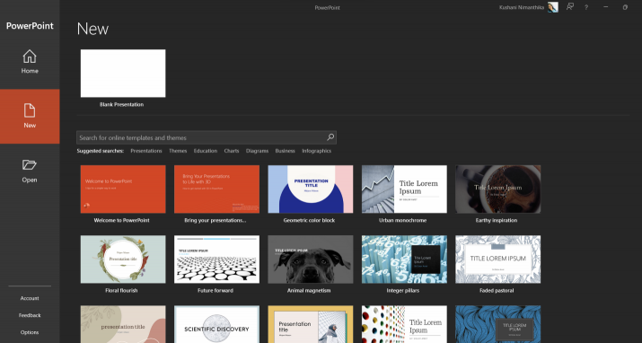 slide deck Microsoft PowerPoint