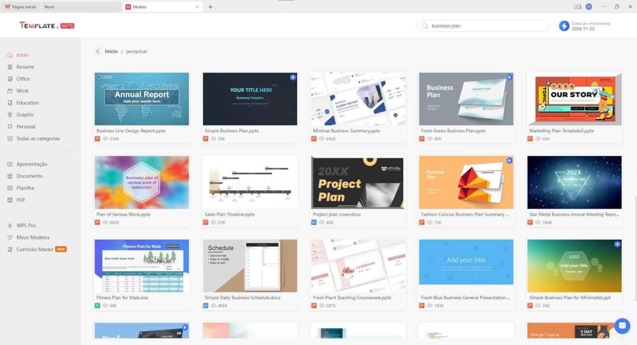 mais modelos prontos