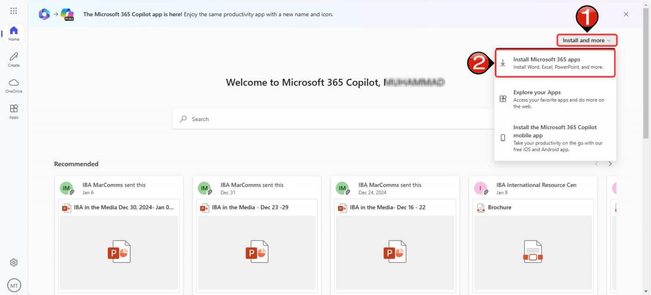 Telepítse a Microsoft Office-t
