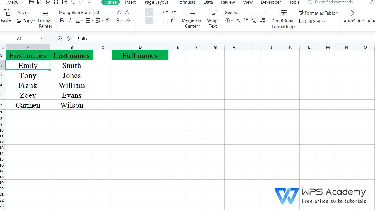 How to Combine First and Last Name in Excel (4 Easy Ways)