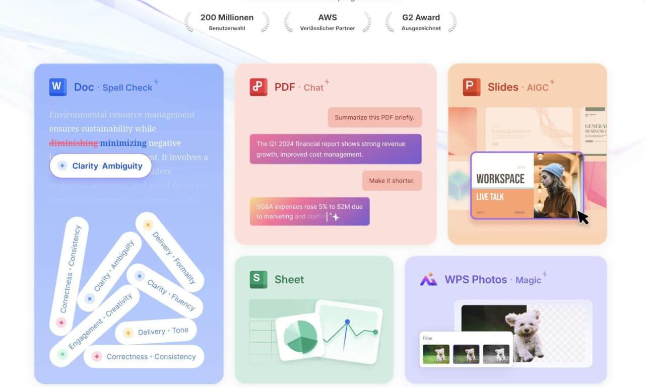 WPS Office Startseite