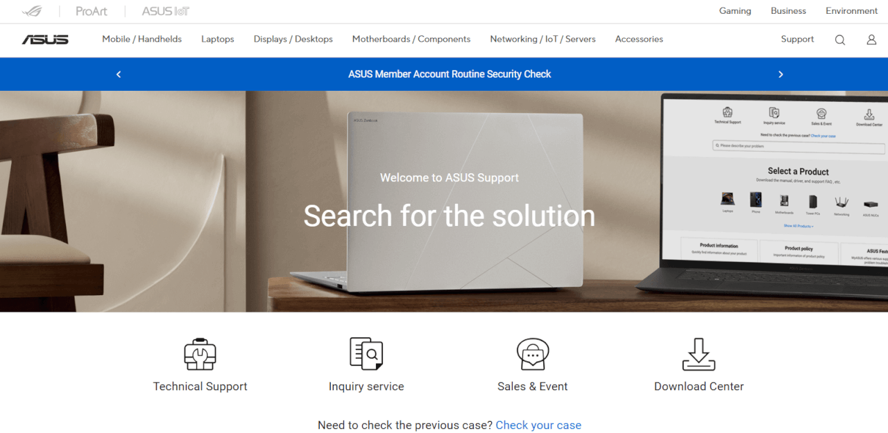 Contact ASUS Support