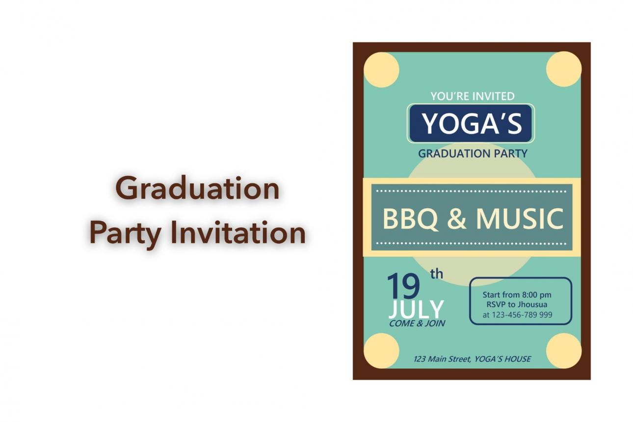 Graduation Party Invitation Template