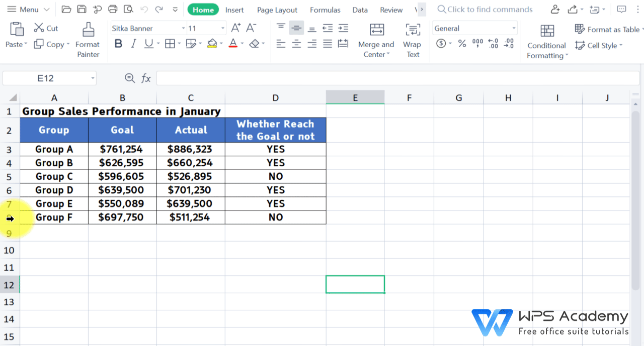How to hide rows in excel WPS Office Academy