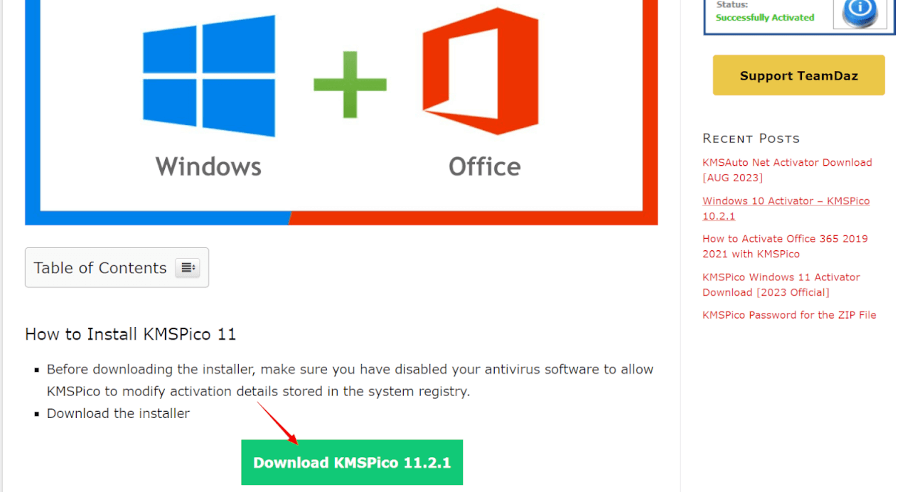  زر تحميل KMSpico 11.2.1