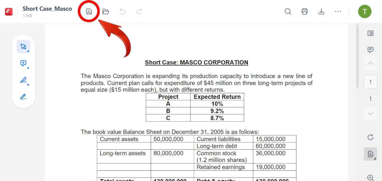 WPS PDF Extension save PDF