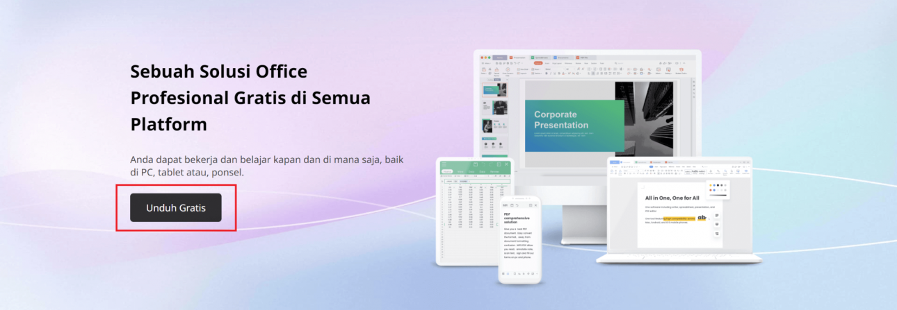 Pilih tombol 'Unduh Gratis