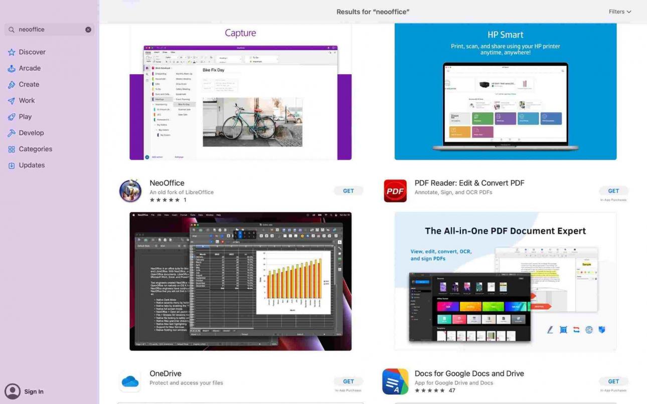 Choose “NeoOffice” icon
