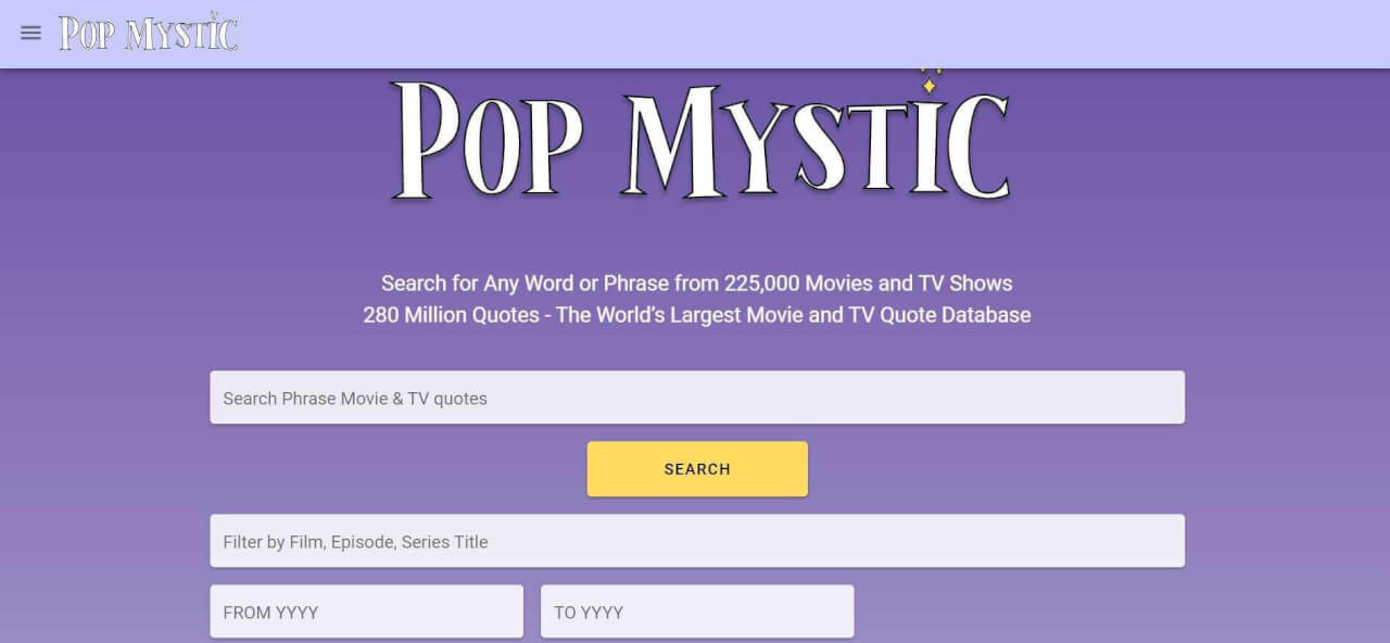 Pop Mystic Website
