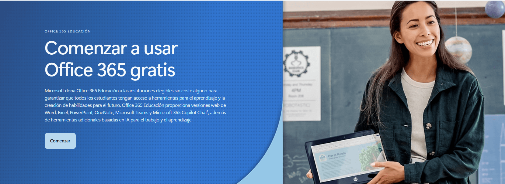 Excel Gratis para Educación