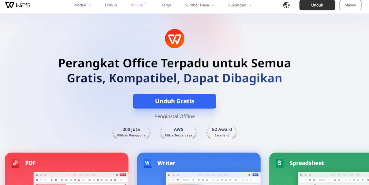WPS sebagai alternatif resmi di Excel 365