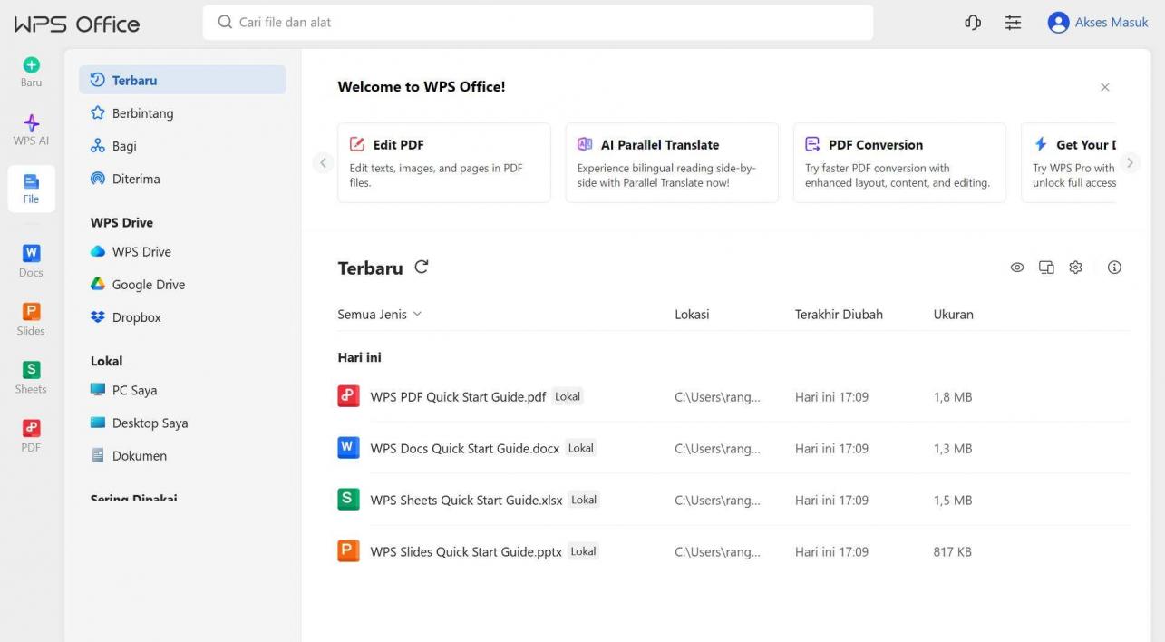 Fitur-fitur WPS Office