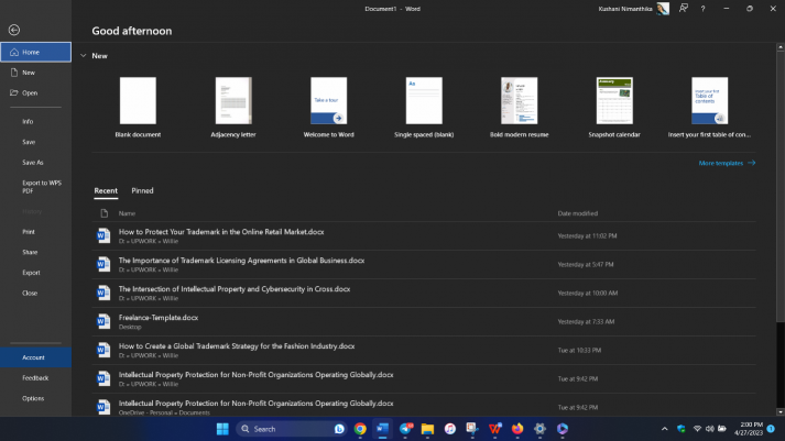 Mise à jour de MS Office