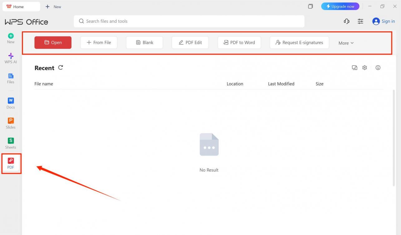 Tampilan PDF Editor