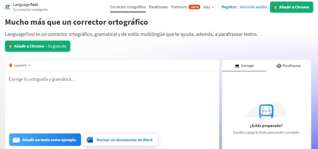 “Página web de Language Tool”