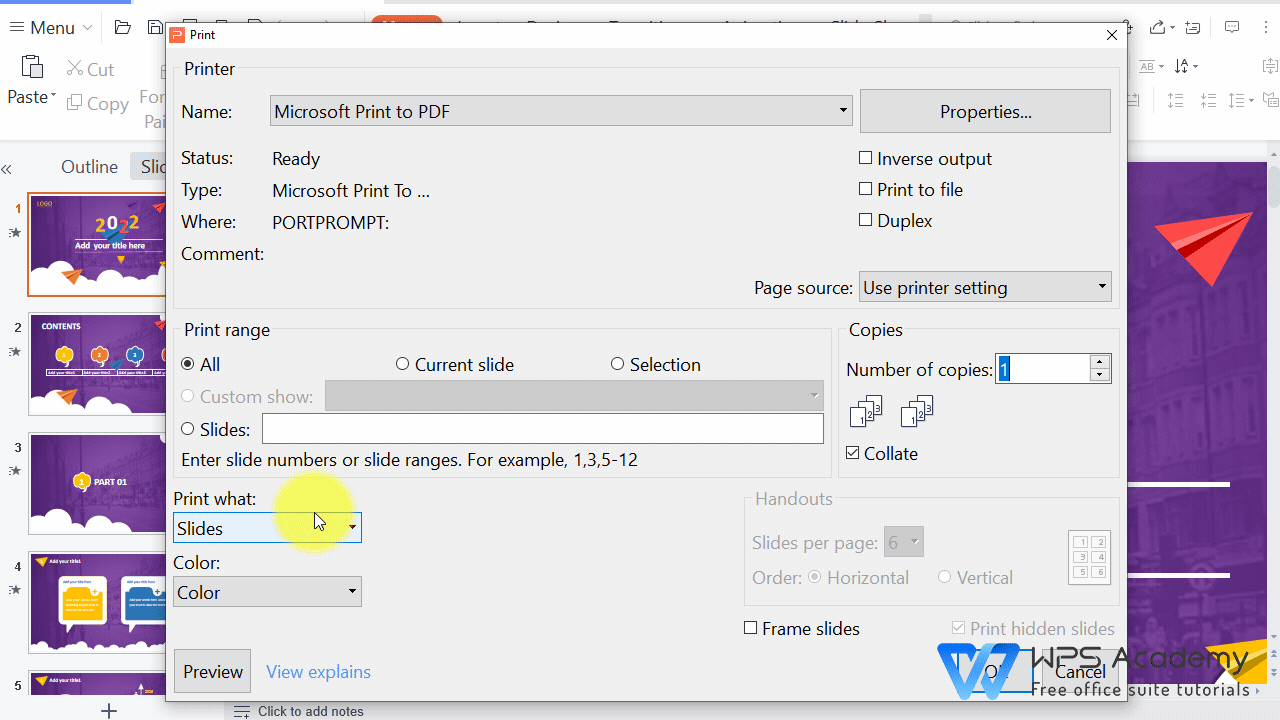 How To Print Multiple Slides On One Page Mac