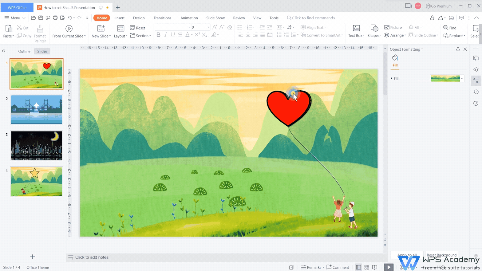 How to set Shape Effect in WPS Presentation | WPS Office Academy