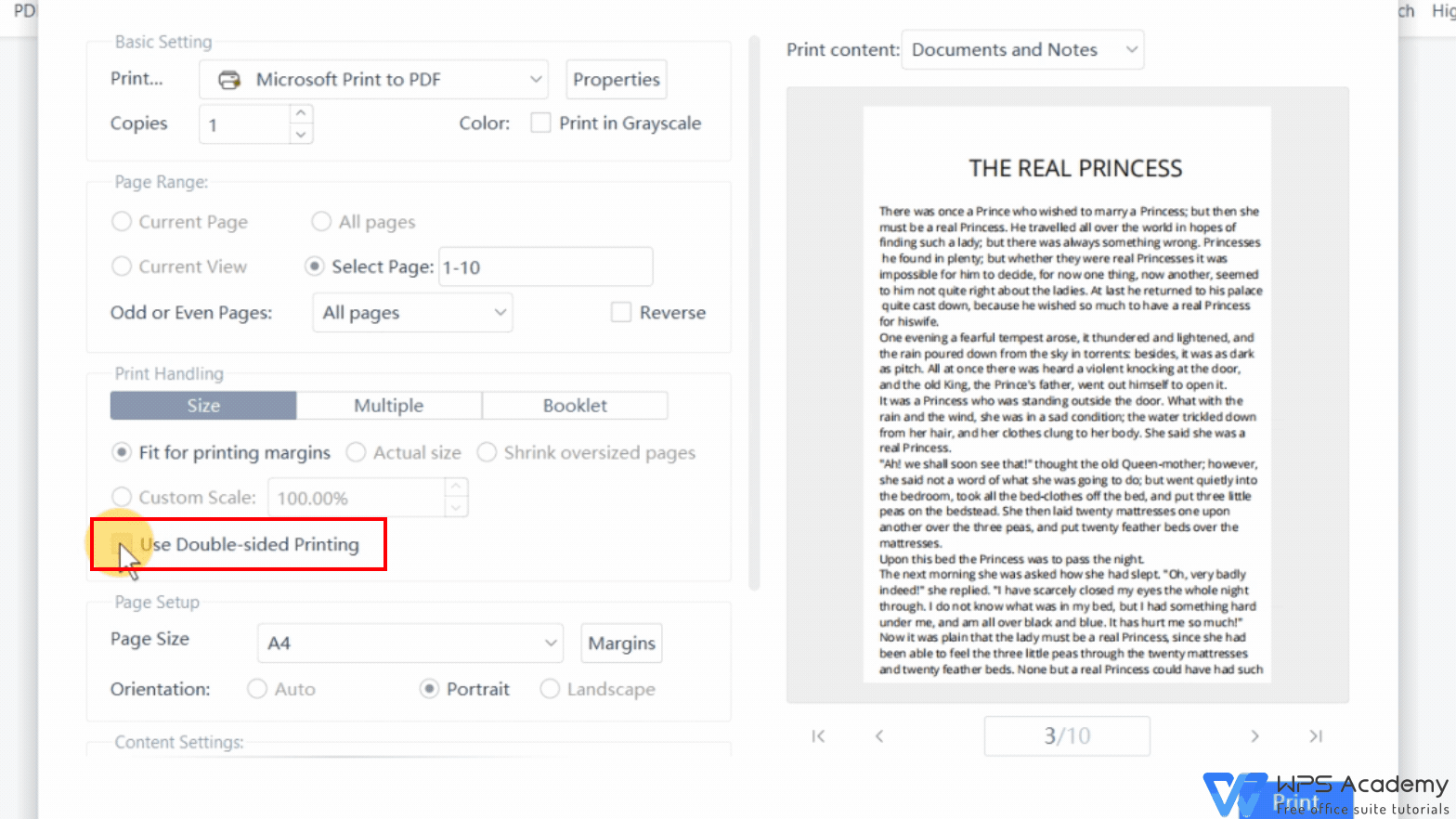 Get to Know the PDF Print Interface | WPS Office Academy