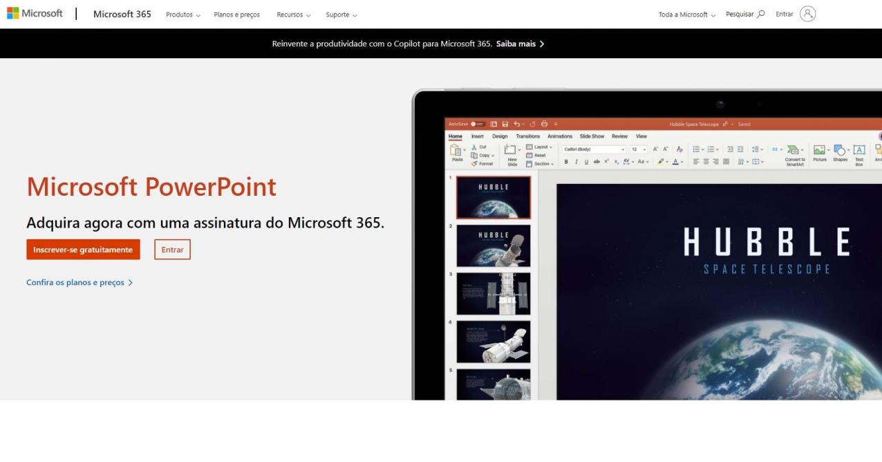 Powerpoint em um PC novo