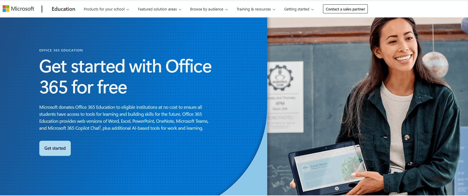безкоштовна навчальна версія Office 365