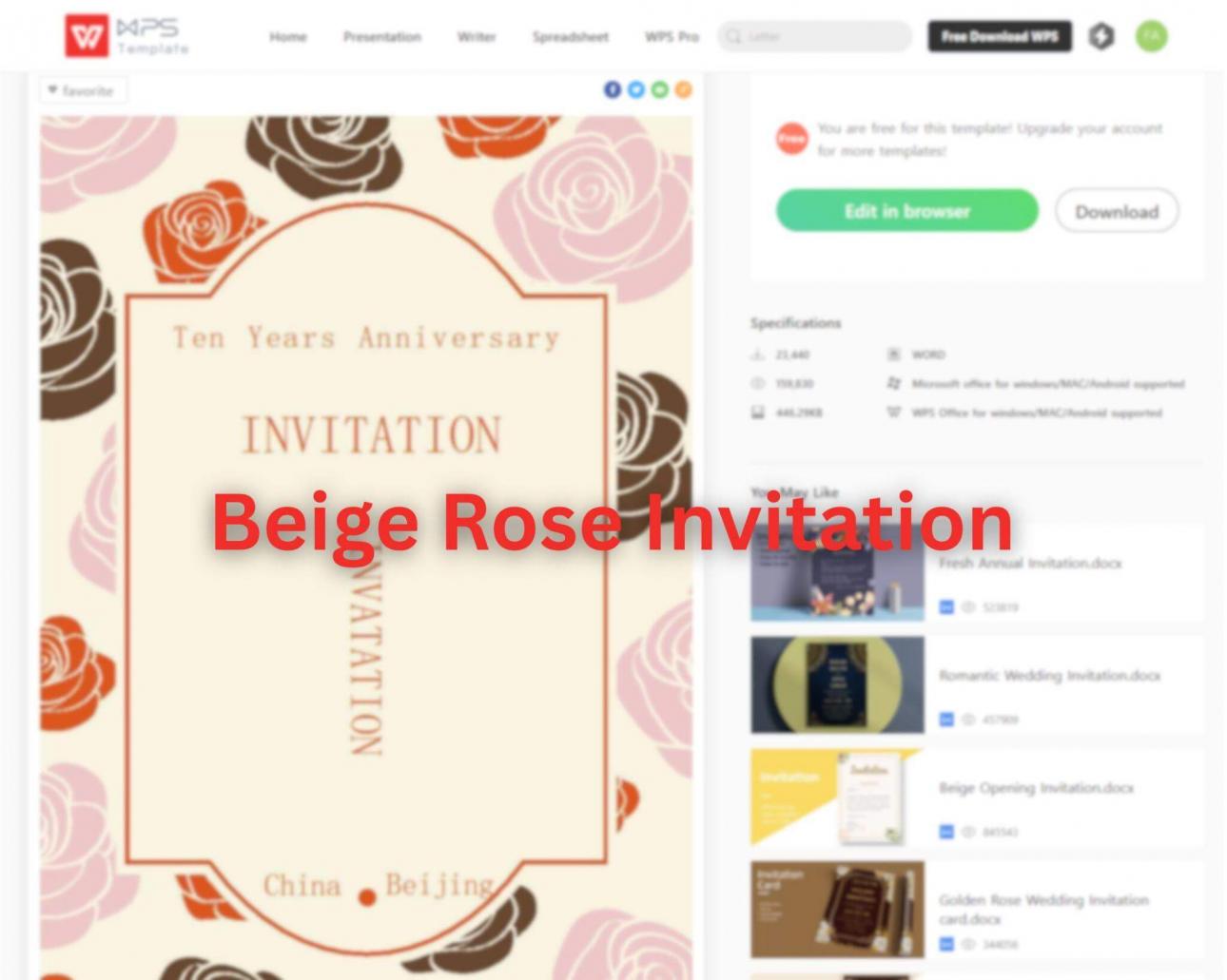 Downloading a Template