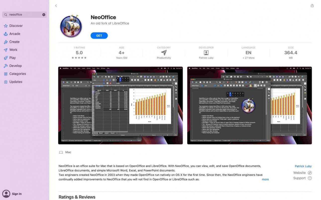 Click “Get” button