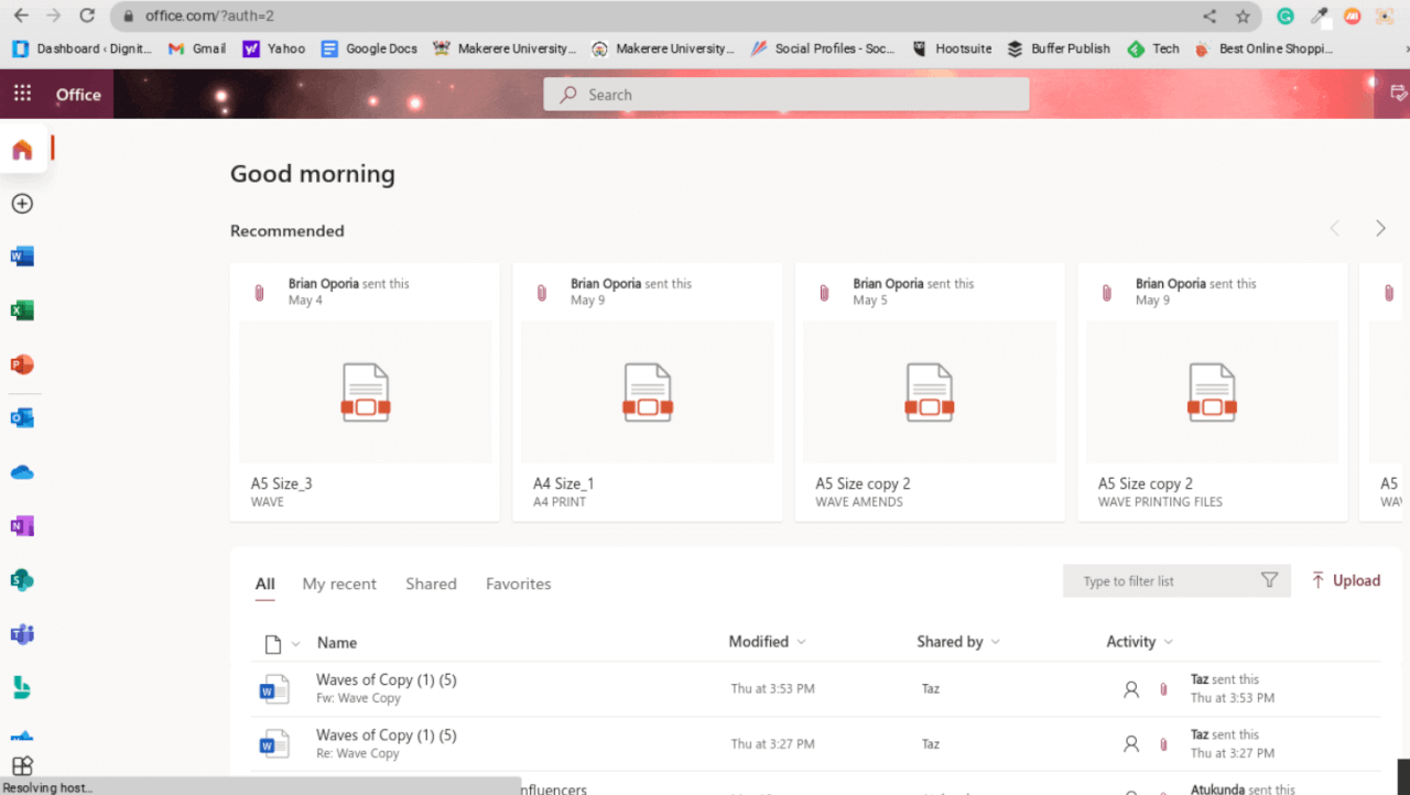 Microsoft 365 網頁應用程式