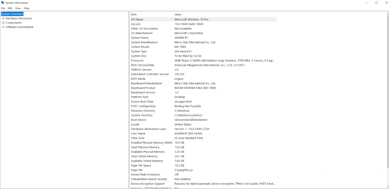تطبيق معلومات النظام
