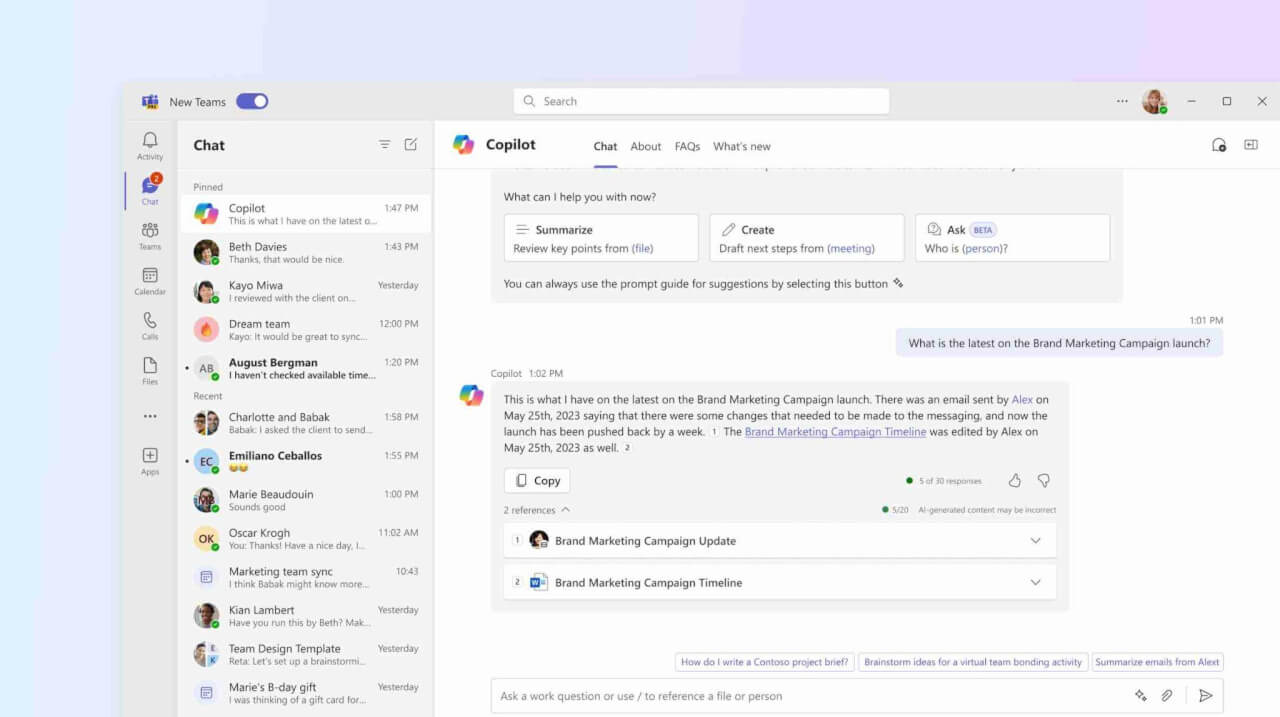 Copilot for Teams
