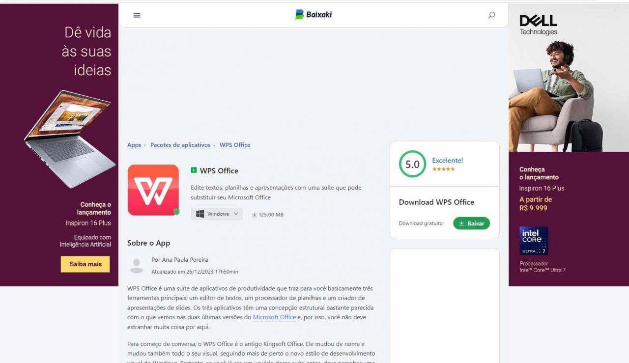 download do WPS Office no Baixaki