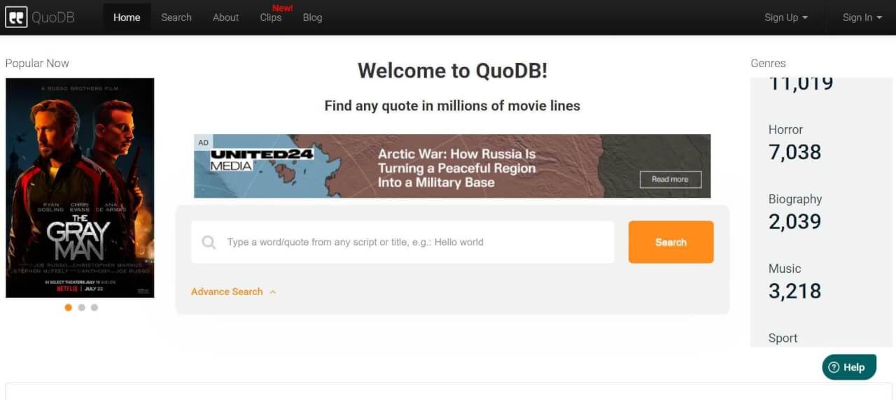 QuoDB Website