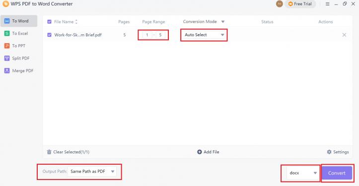 Customized conversion options