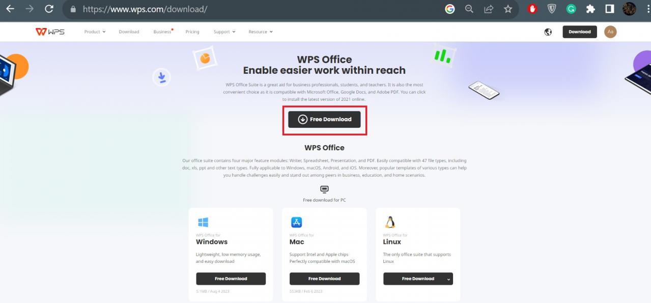 WPS Office Free Download