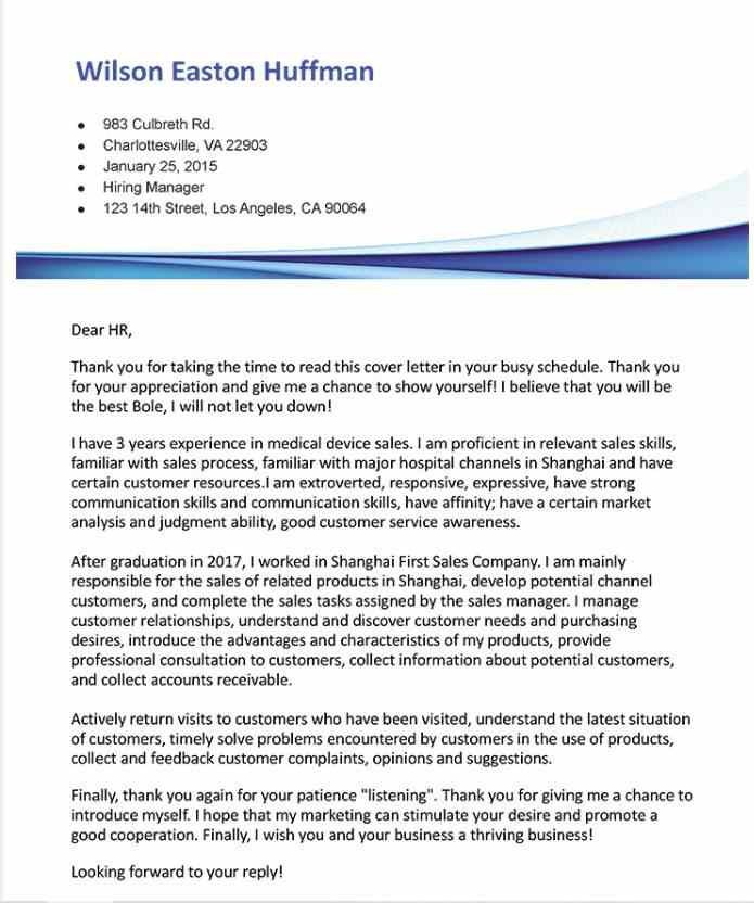 Marketing Cover letter